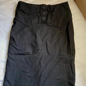 Black & Grey Midi Skirt (M) (Forever 21)